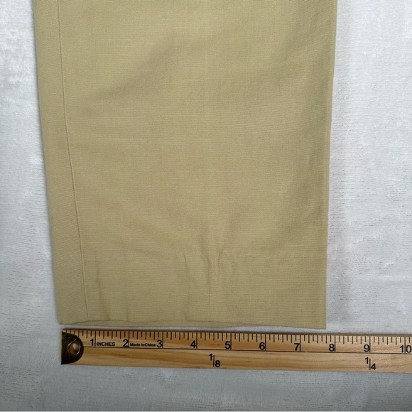 Canali Sport Men Casual Pants Flat Front 100% Cotton Made in Italy Beige Sz 52 7 - Picture 4 of 13